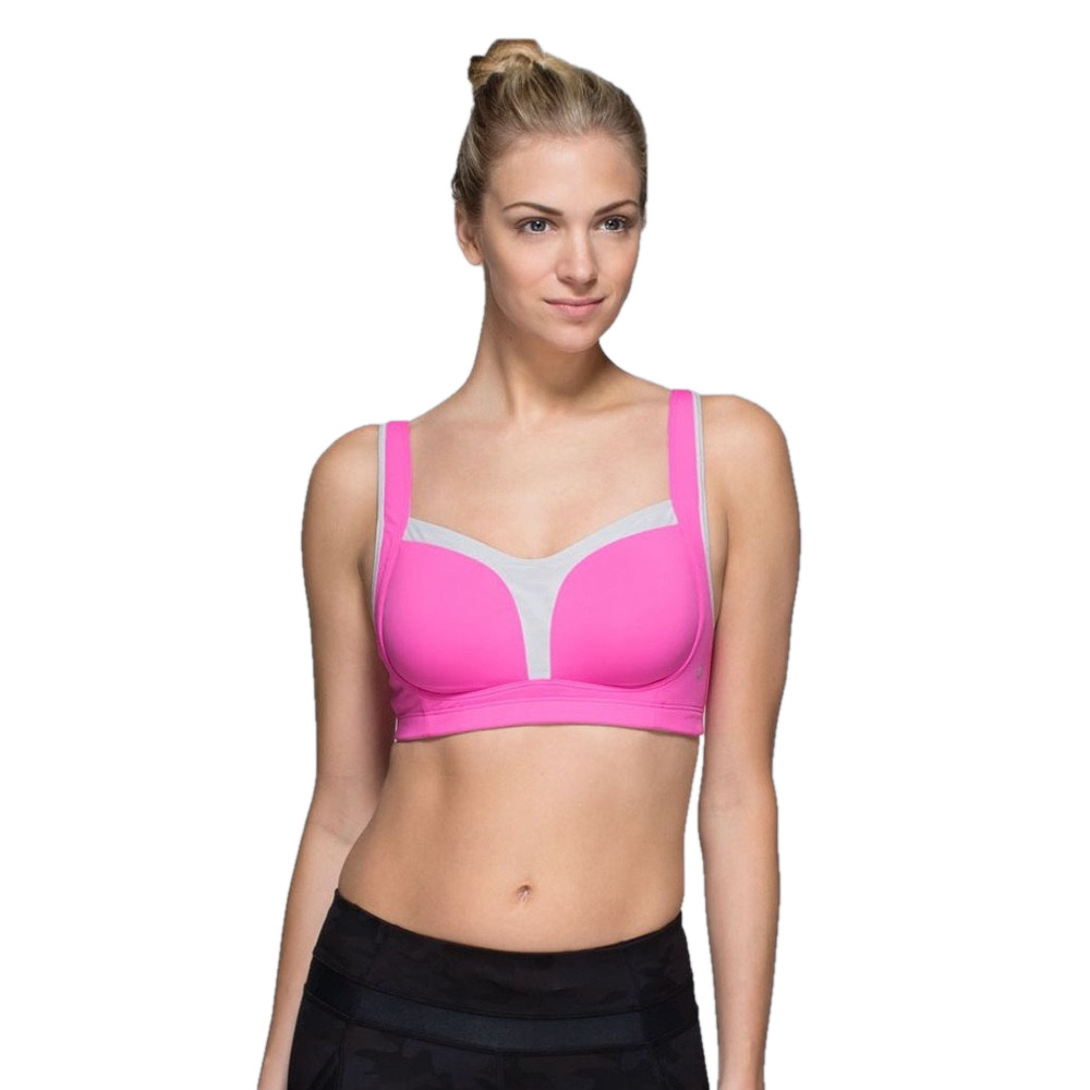 lululemon athletica Vibrant Pink and Gray Bra